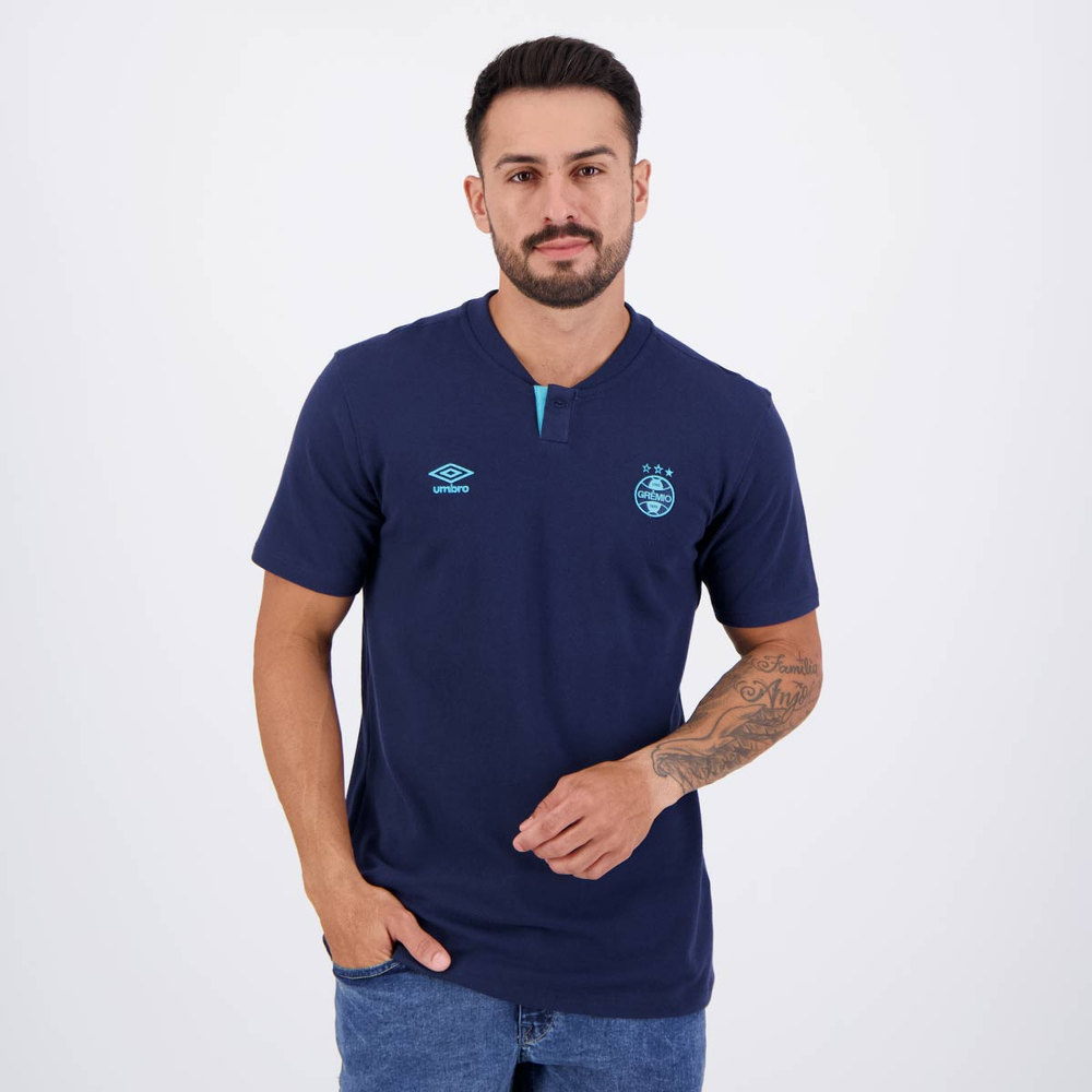 Polo Umbro Grêmio Viagem 2024 Marinho Polo Umbro Grêmio Viagem 2024 Marinho