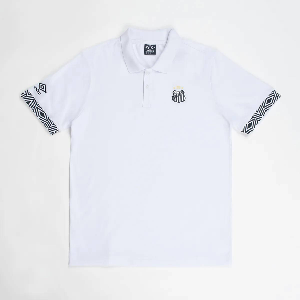 Polo Umbro Santos Viagem 2026 Branca Polo Umbro Santos Viagem 2026 Branca