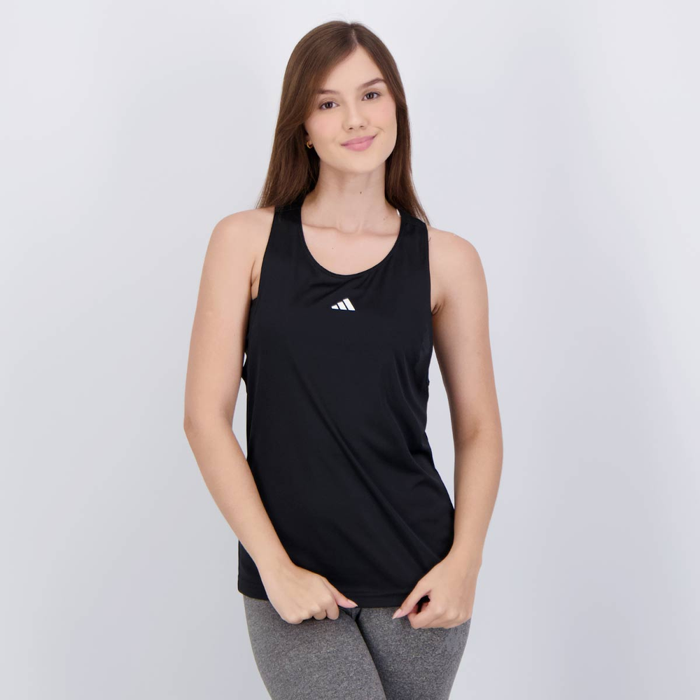 Regata Adidas Basic Treino Feminina Preta Regata Adidas Basic Treino Feminina Preta