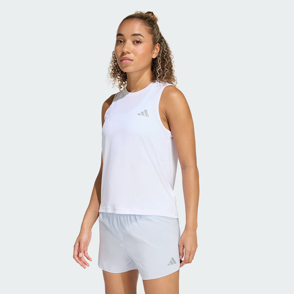 Regata Adidas Run Ess Tank Feminina Branca Regata Adidas Run Ess Tank Feminina Branca