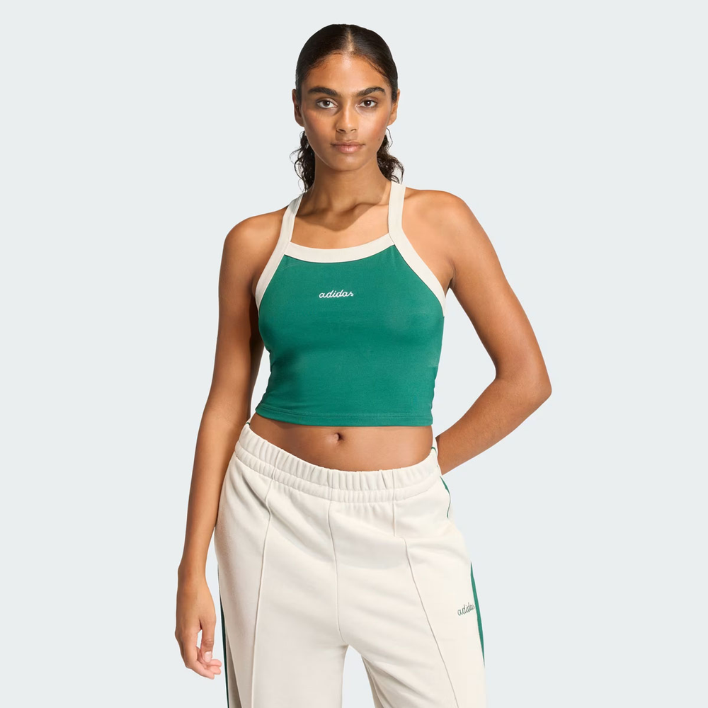 Regata Adidas Seasonal Essentials Feminino Verde Regata Adidas Seasonal Essentials Feminino Verde