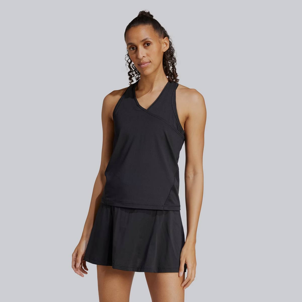 Regata Adidas Tennis Club Logo Feminina Preta Regata Adidas Tennis Club Logo Feminina Preta