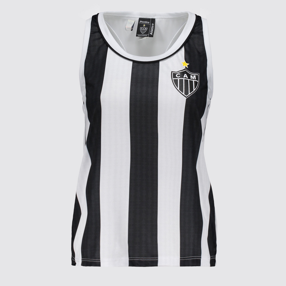 Regata Atlético Mineiro Presença Feminina Branca Regata Atlético Mineiro Presença Feminina Branca