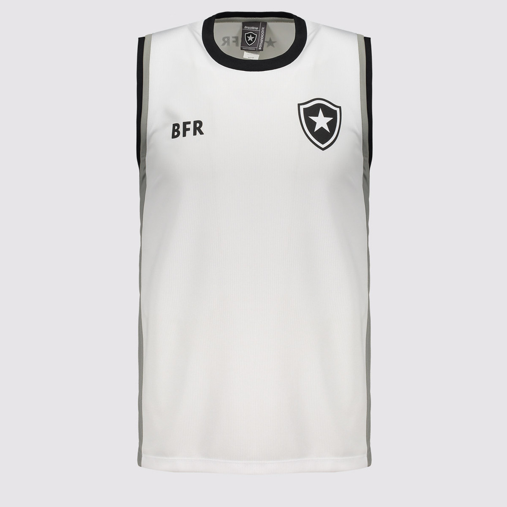 Regata Botafogo Vibração Branca Regata Botafogo Vibração Branca