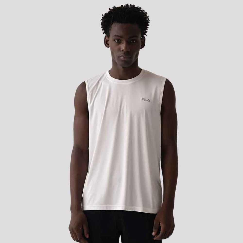 Regata Fila Basic Sports II Branco e Prata Regata Fila Basic Sports II Branco e Prata