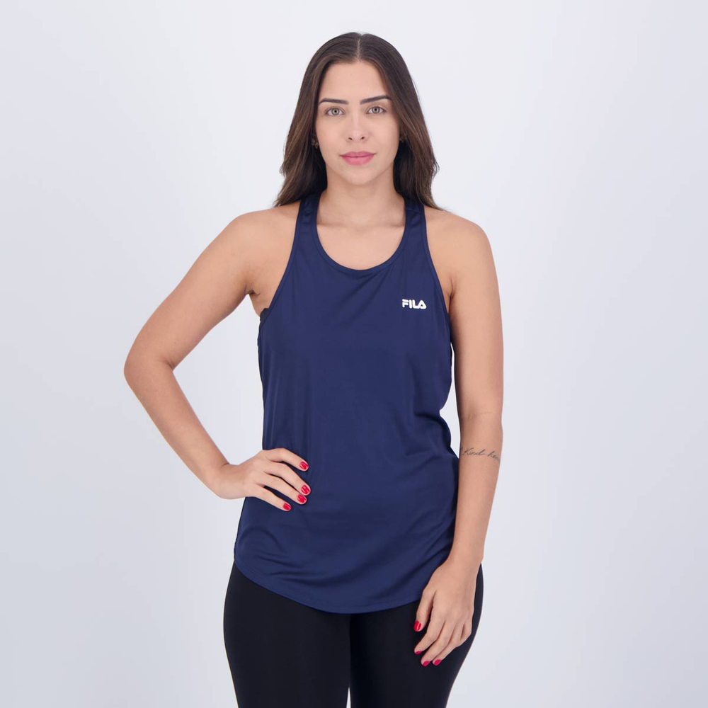 Regata Fila Basic Sports Polygin Feminina Marinho Regata Fila Basic Sports Polygin Feminina Marinho
