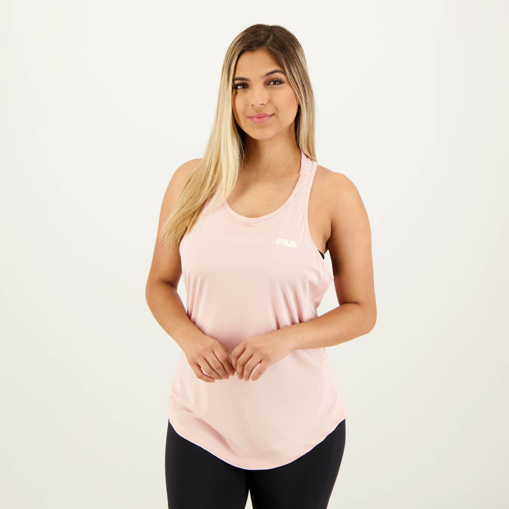Regata Fila Basic Sports Polygin Feminina Rosa Regata Fila Basic Sports Polygin Feminina Rosa
