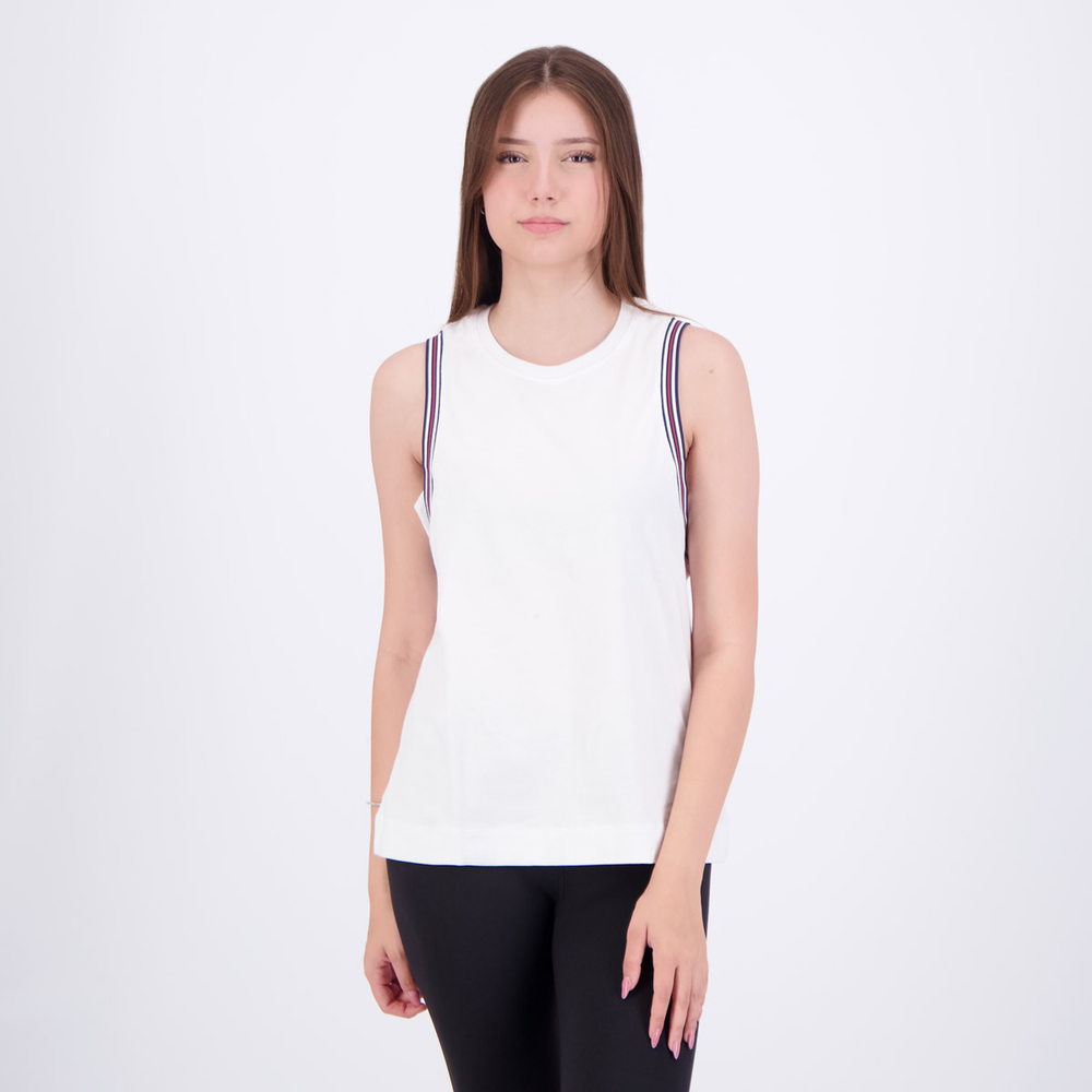 Regata Fila Comfort Chevron Letter Feminina Branca Regata Fila Comfort Chevron Letter Feminina Branca