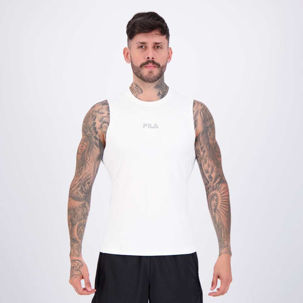Regata Fila Performa Eco Logo Off White Regata Fila Performa Eco Logo Off White