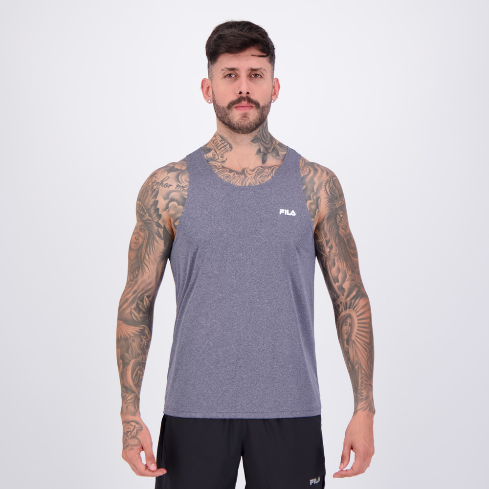 Regata Fila Sport Melange II Cinza Escuro Regata Fila Sport Melange II Cinza Escuro