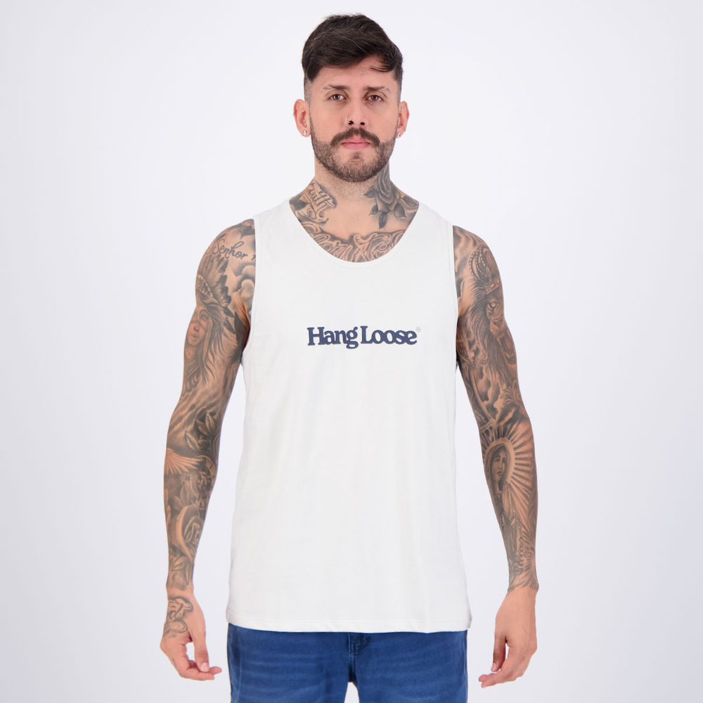 Regata Hang Loose Inc Cinza Claro Regata Hang Loose Inc Cinza Claro