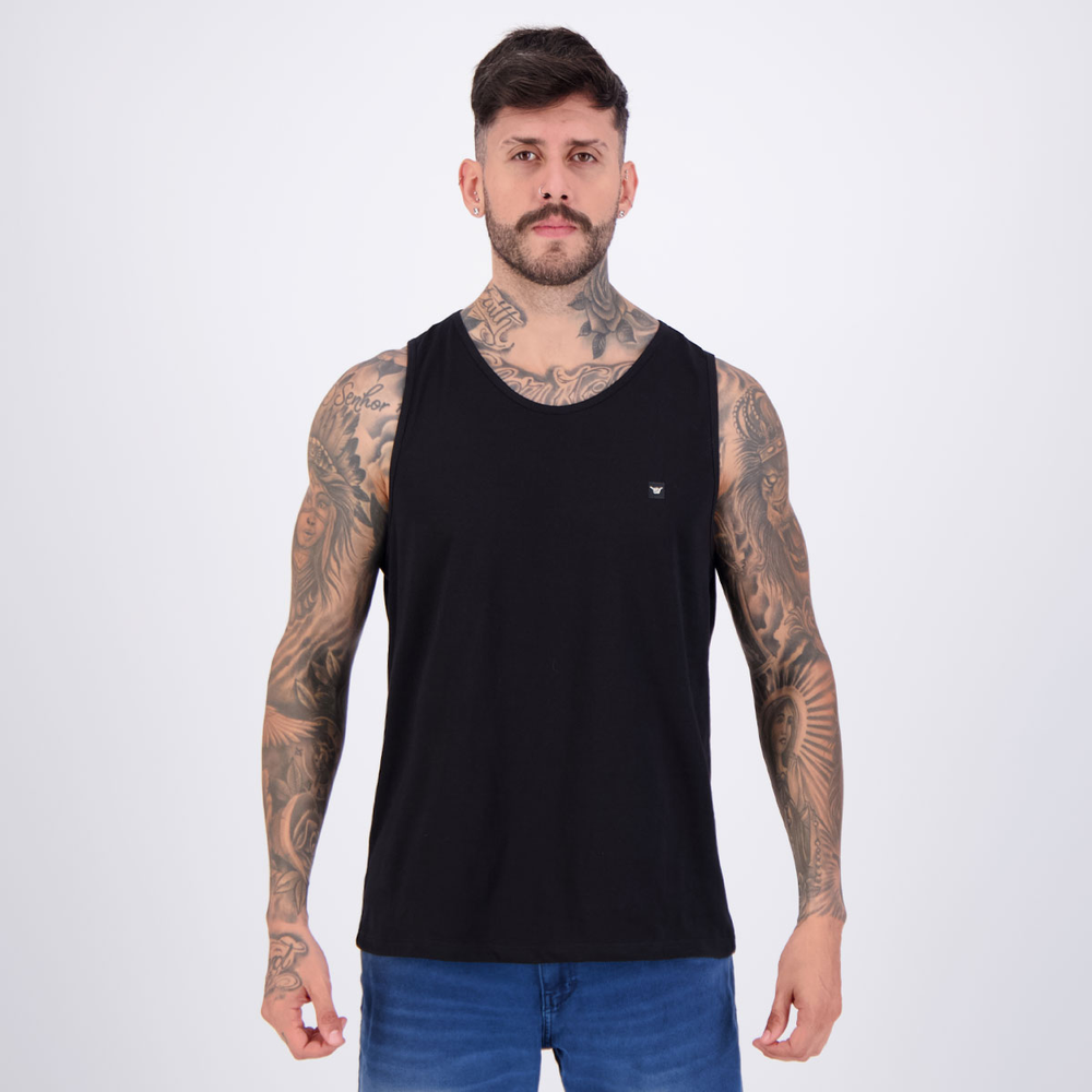 Regata Hang Loose Silk Mini Preta Regata Hang Loose Silk Mini Preta