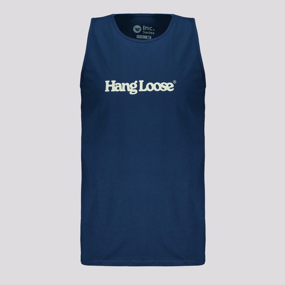 Regata Hang Loose Typo Marinho Regata Hang Loose Typo Marinho