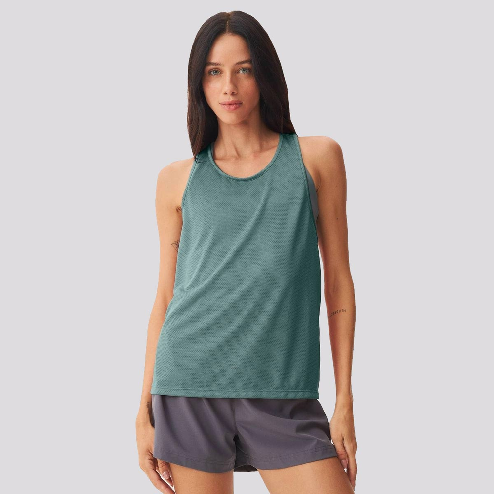 Regata Hering Texturizada Feminina Verde Regata Hering Texturizada Feminina Verde
