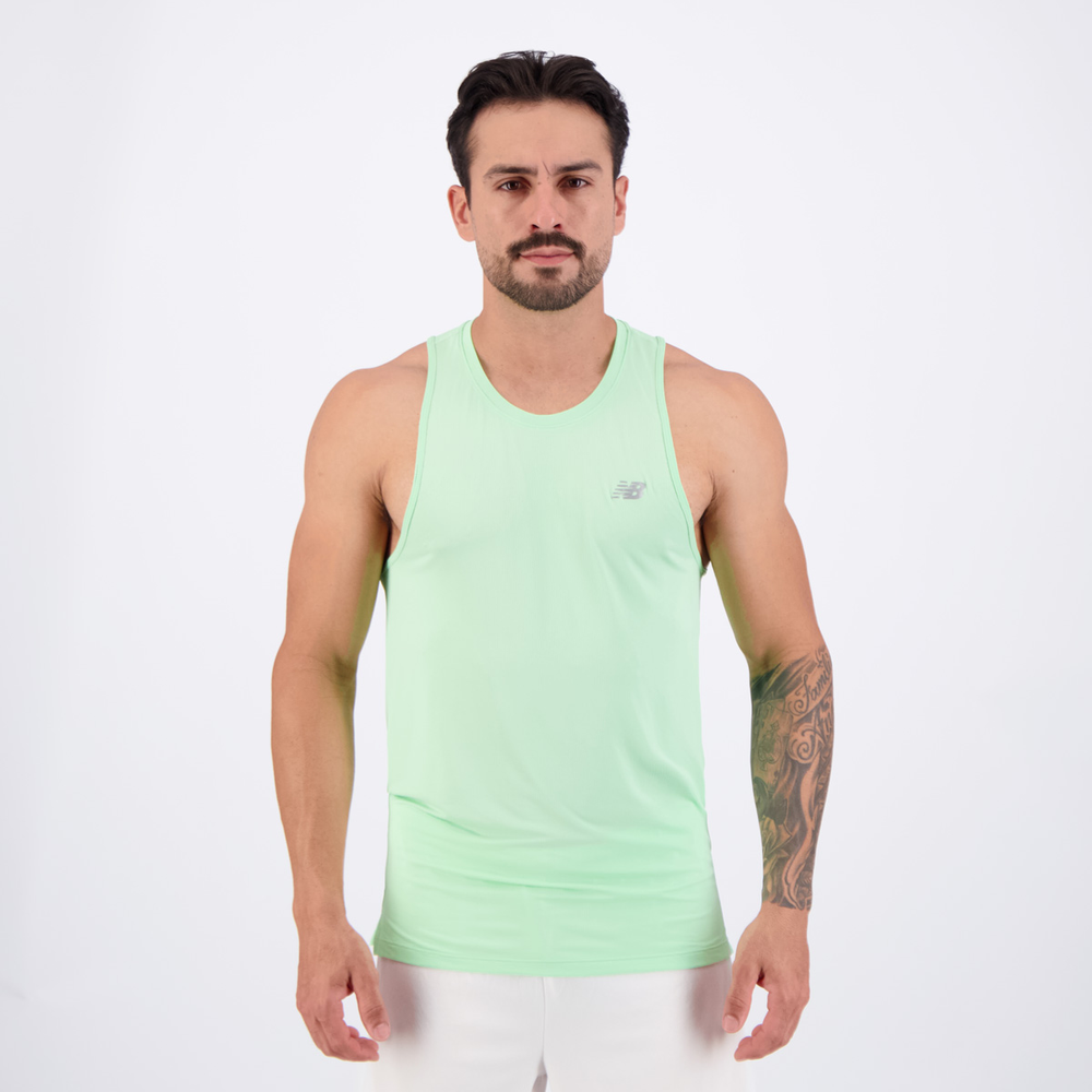 Regata New Balance Sport Essentials Verde e Cinza