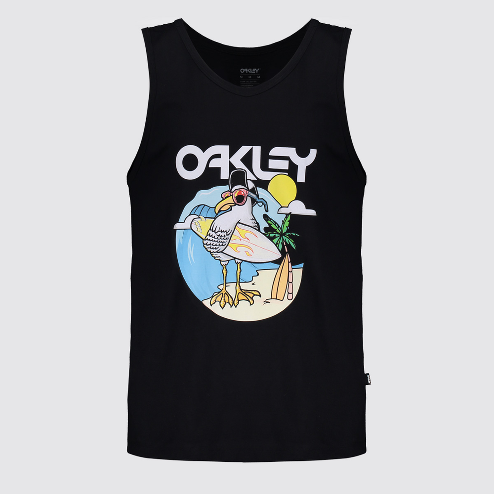 Regata Oakley Mad Seagull Tank Preta Regata Oakley Mad Seagull Tank Preta