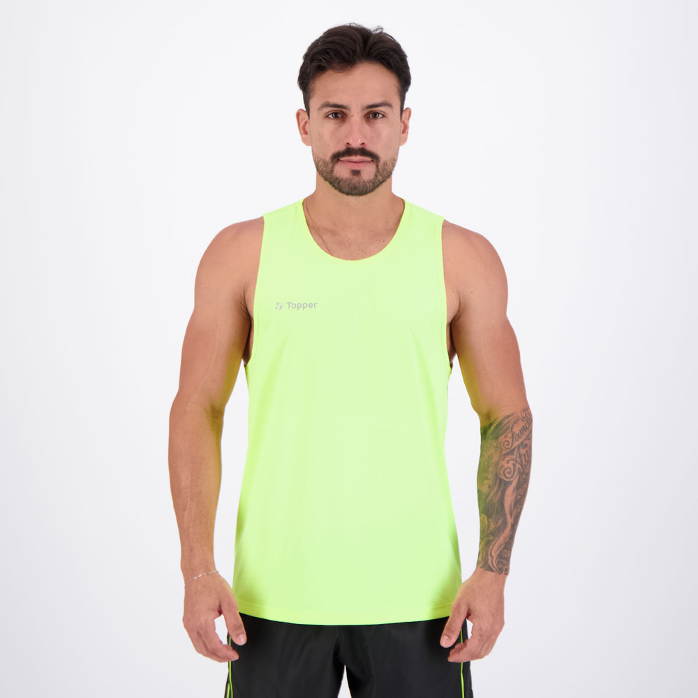 Regata Topper Performance Poliamida Verde Regata Topper Performance Poliamida Verde