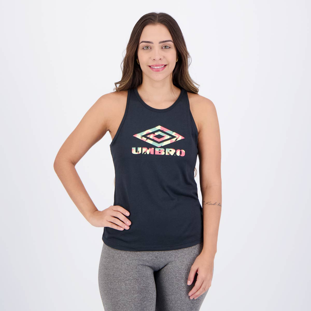 Regata Umbro Diamond Beach Femnina Preta Regata Umbro Diamond Beach Femnina Preta