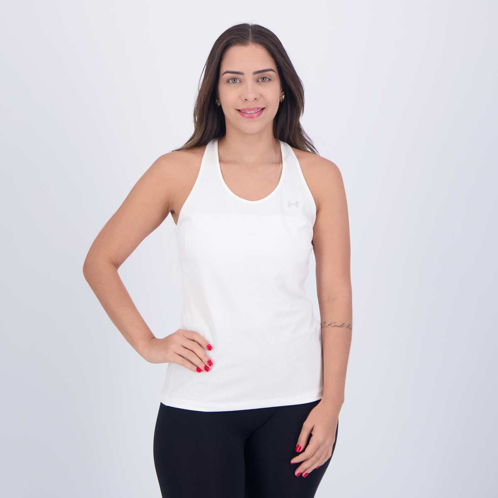 Regata Under Armour Racer Tank Feminina Branca Regata Under Armour Racer Tank Feminina Branca