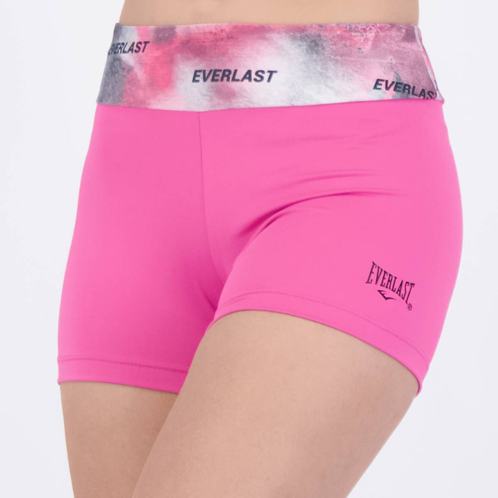 Shorts Everlast Ever Cross Feminino Rosa e Preto Shorts Everlast Ever Cross Feminino Rosa e Preto