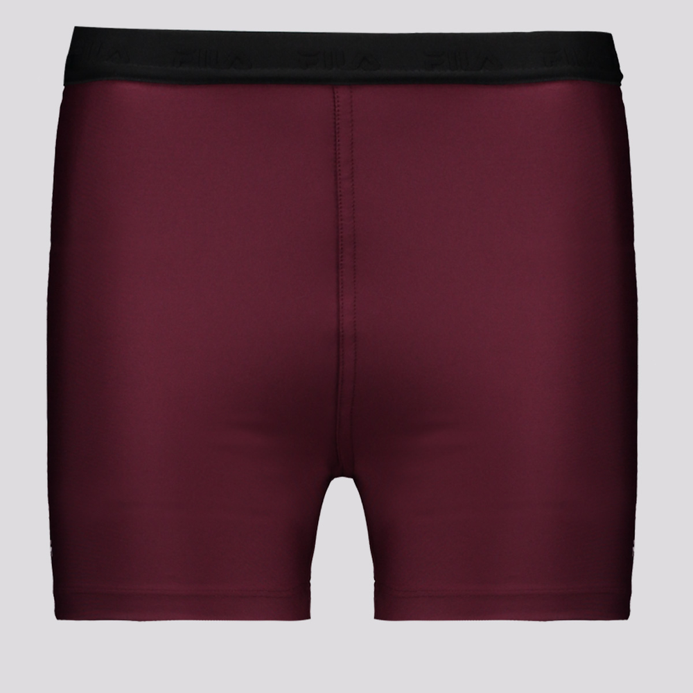 Shorts Fila Train Elastic V Feminino Vinho