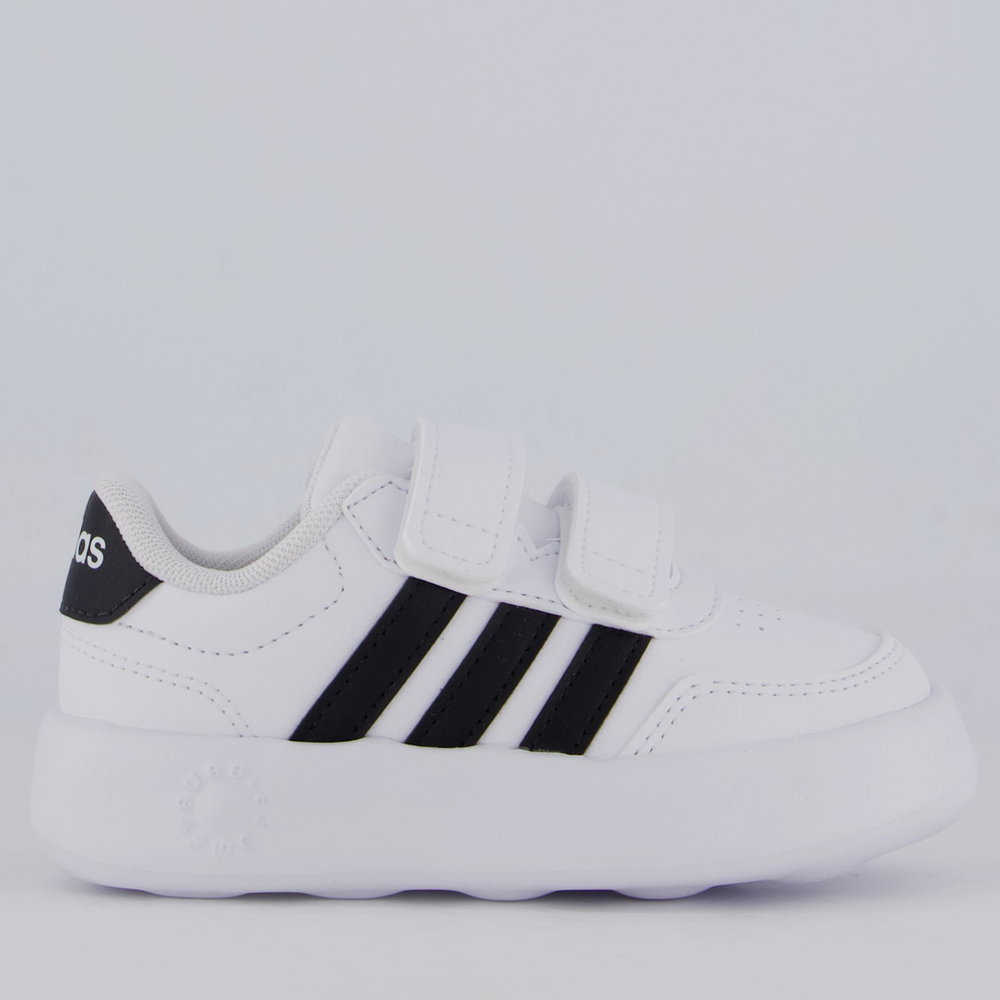 Tênis Adidas Break 3.0 Branco e Preto Infantil