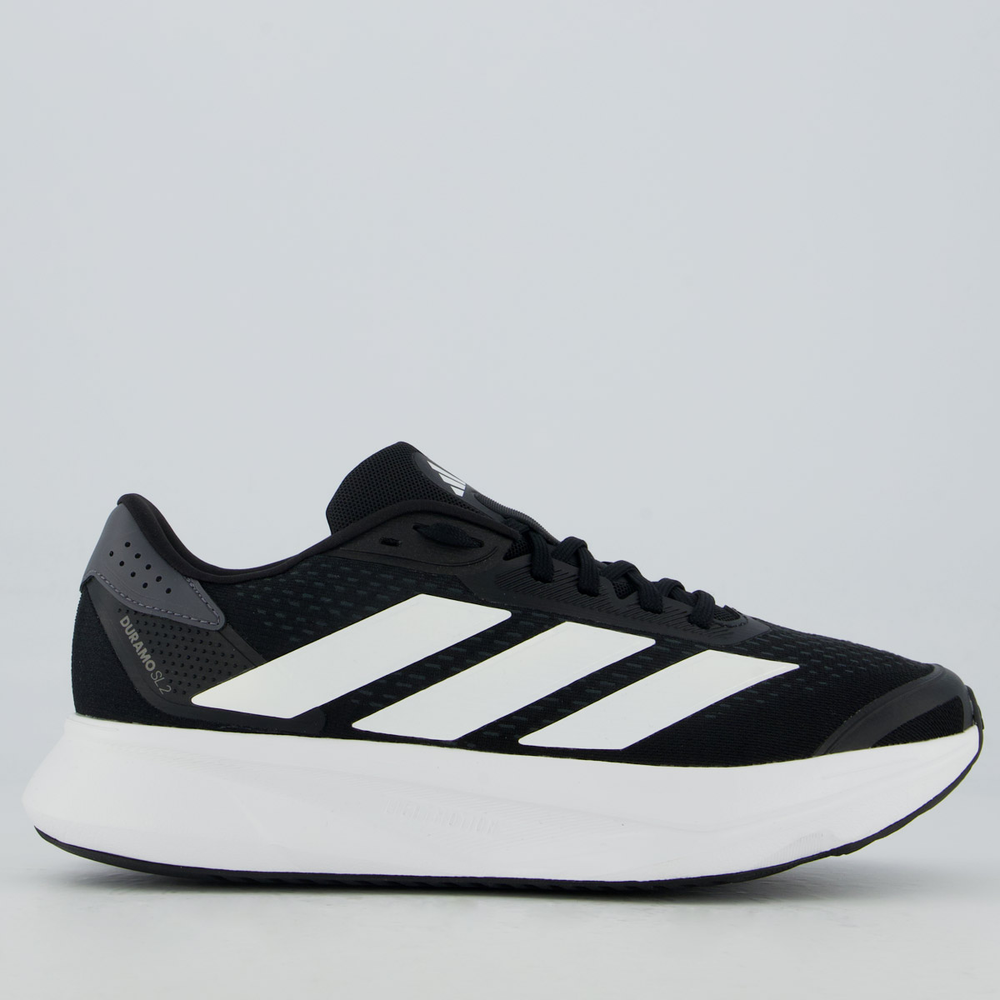 Tênis Adidas Duramo SL 2 Preto e Branco Tênis Adidas Duramo SL 2 Preto e Branco