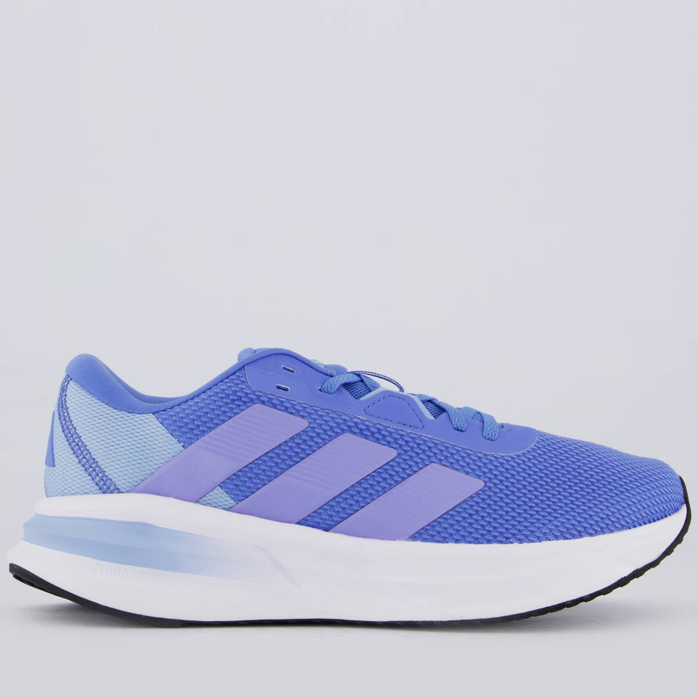 Tênis Adidas Galaxy 7 Feminino Azul e Roxo Tênis Adidas Galaxy 7 Feminino Azul e Roxo