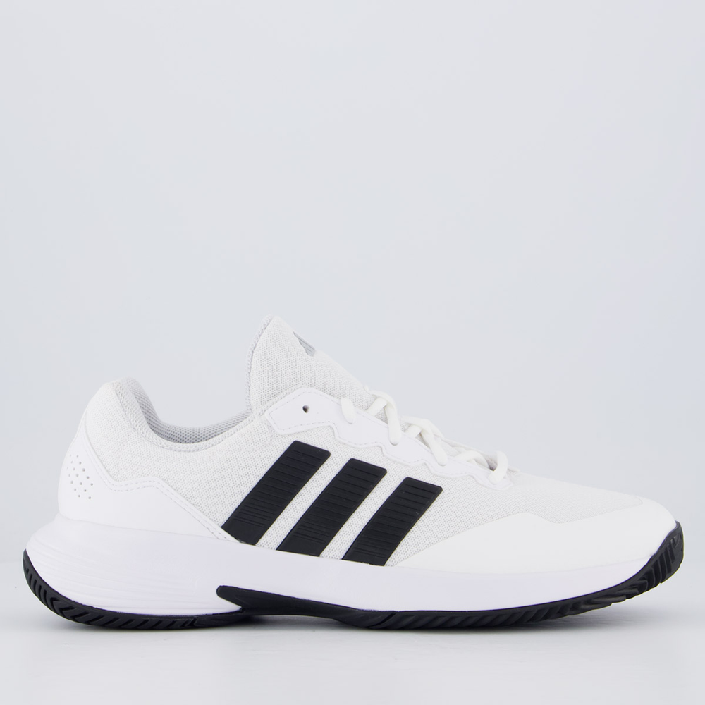 Tênis Adidas Gamecourt 2.0 Branco e Preto Tênis Adidas Gamecourt 2.0 Branco e Preto