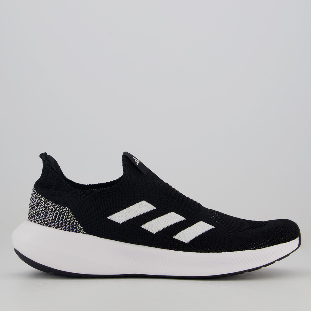 Tênis Adidas Lite Flow Feminino Preto e Branco