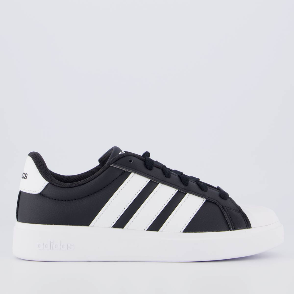Tênis Adidas Streettalk Junior Juvenil Preto e Branco