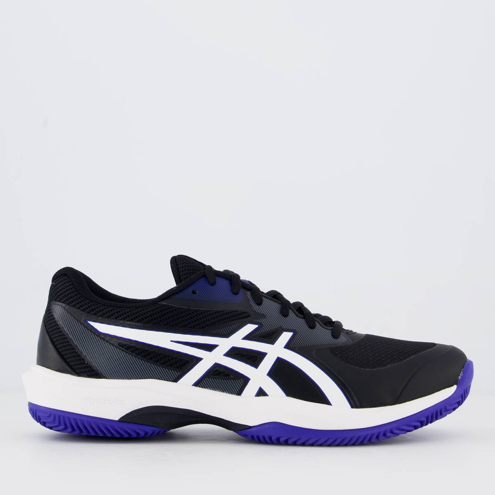 Tênis Asics Game FF Clay OC Preto e Branco Tênis Asics Game FF Clay OC Preto e Branco