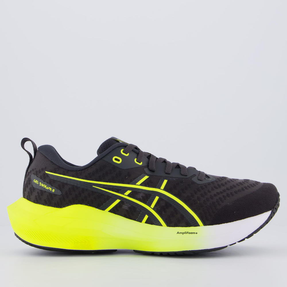 Tênis Asics Gel Shogun 8 Preto e Amarelo Tênis Asics Gel Shogun 8 Preto e Amarelo