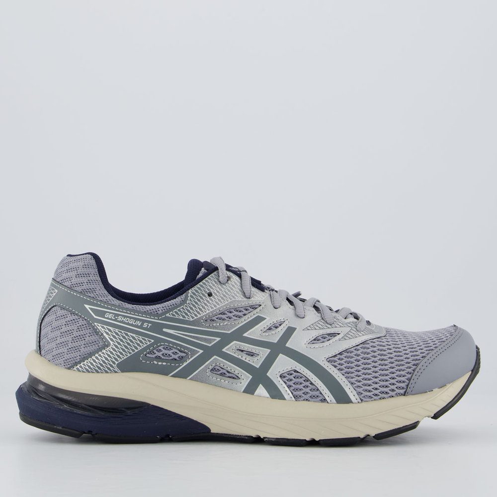 Tênis Asics Gel Shogun ST Cinza e Prata Tênis Asics Gel Shogun ST Cinza e Prata