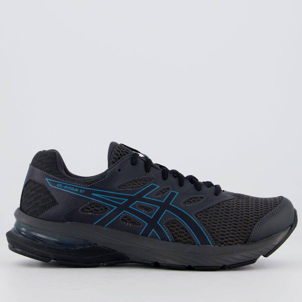 Tênis Asics Gel Shogun ST Cinza Escuro Tênis Asics Gel Shogun ST Cinza Escuro