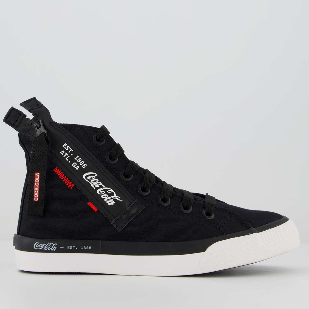 Tênis Coca Cola Atlanta Hype Zipper Feminino Preto