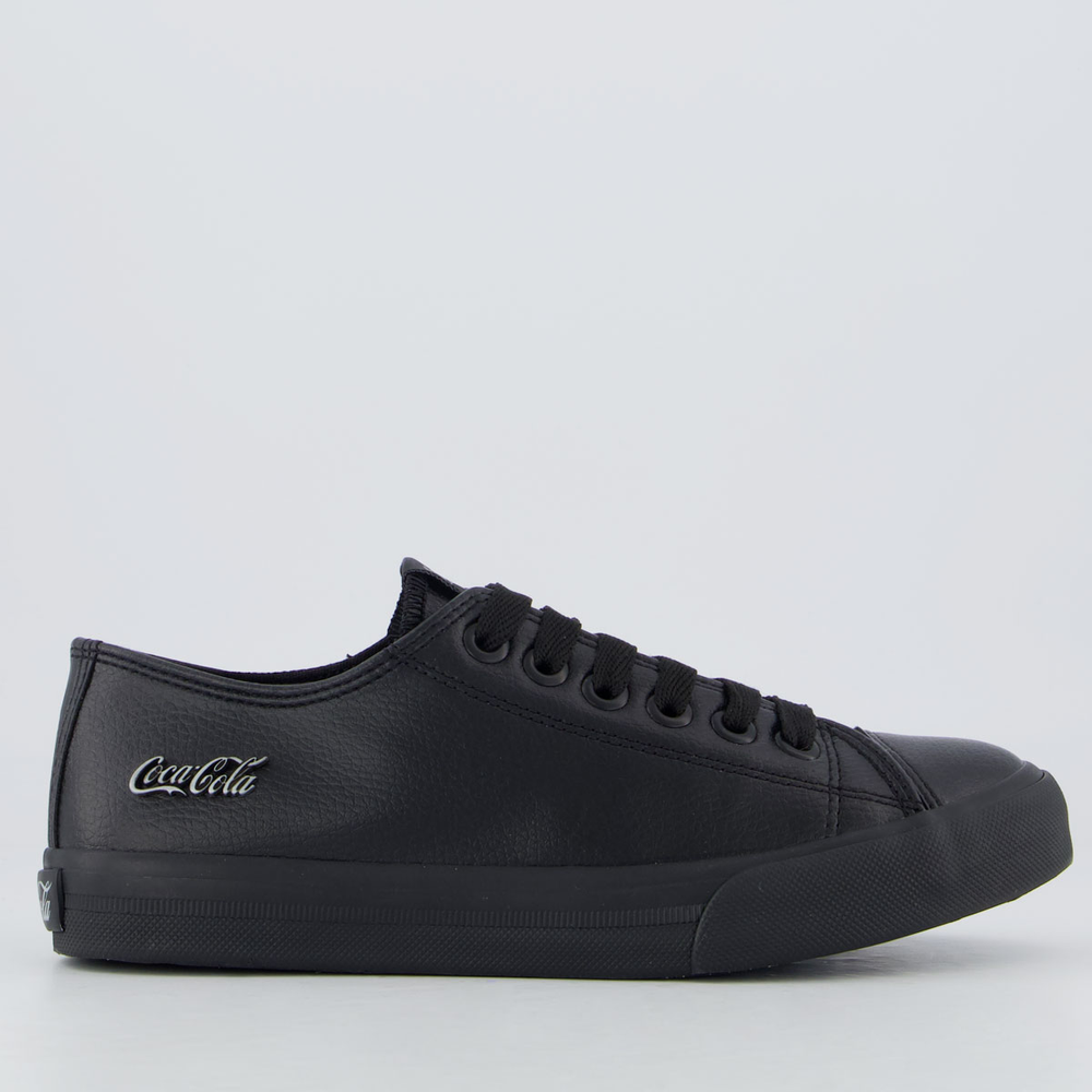 Tênis Coca Cola Basket Floater Low Feminino All Black
