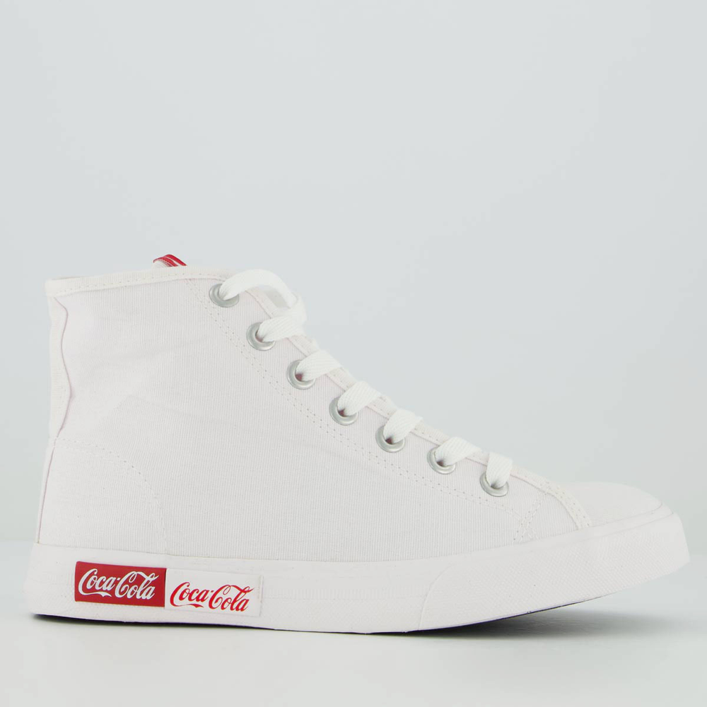 Tênis Coca Cola Blend Basic Hi Feminino Branco