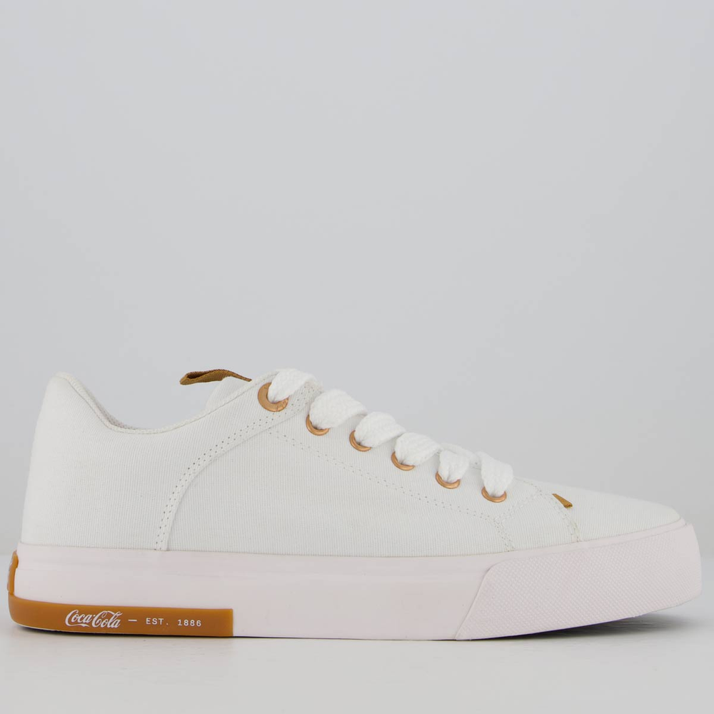 Tênis Coca Cola Daytona Bold Feminino Branco Tênis Coca Cola Daytona Bold Feminino Branco
