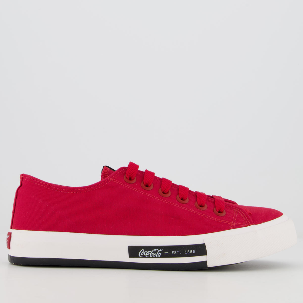 Tênis Coca Cola Daytona Feminino Vermelho