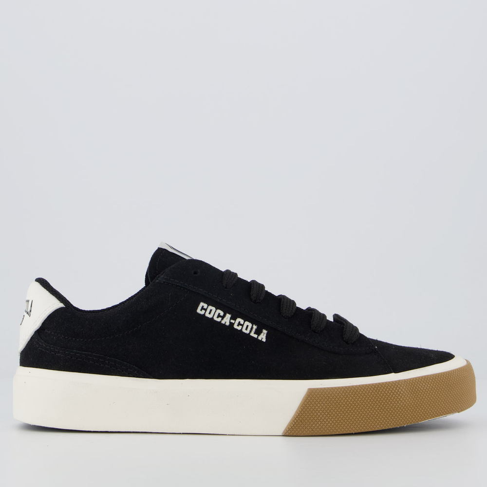 Tênis Coca Cola Dust Suede Feminino Preto Tênis Coca Cola Dust Suede Feminino Preto