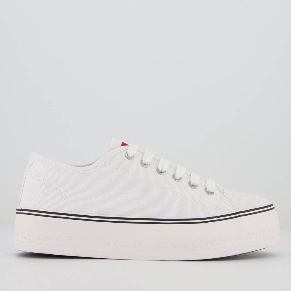 Tênis Coca Cola Ella Plataforma Feminino Branco