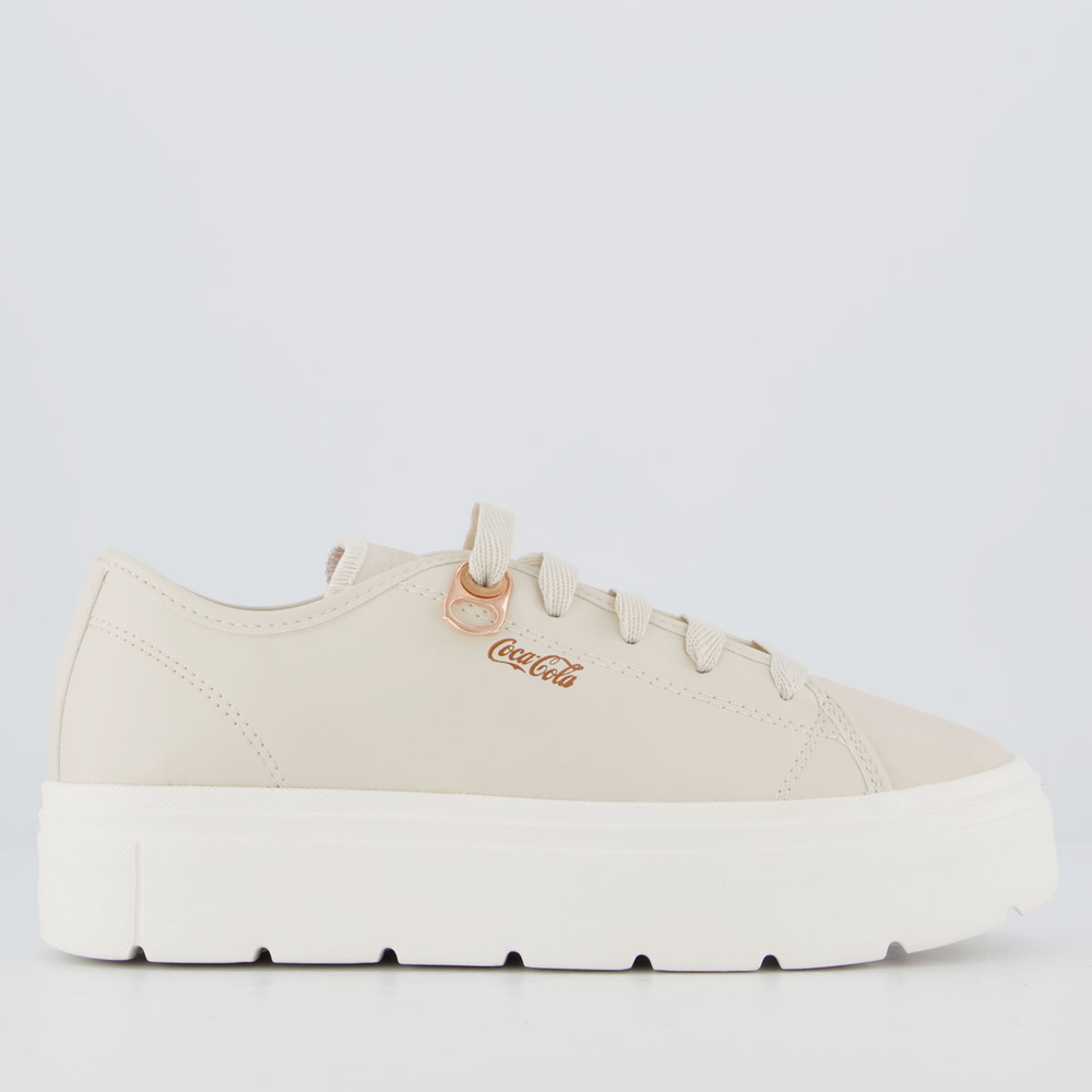 Tênis Coca Cola Harmony Class Town Feminino Off White