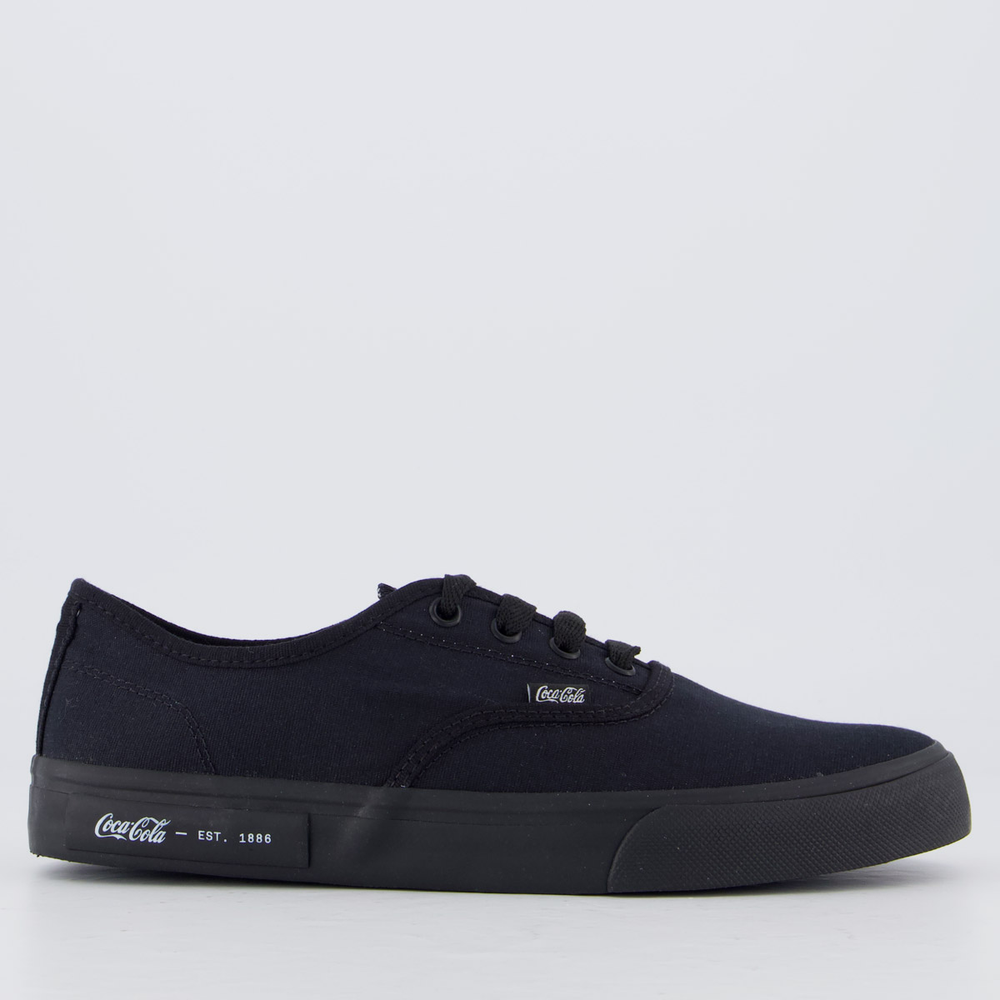 Tênis Coca Cola Kick Summer Feminino Preto e Cinza