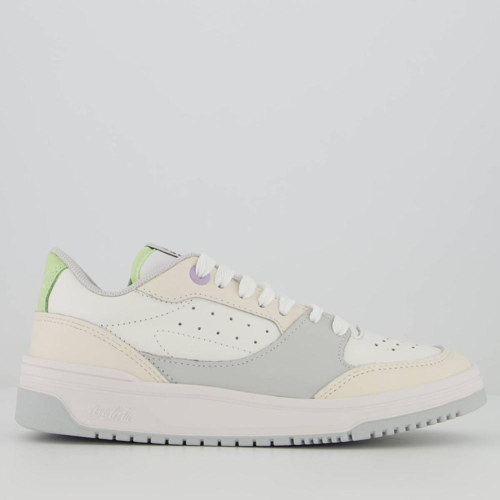 Tênis Coca Cola March Limited Feminino Branco e Off White
