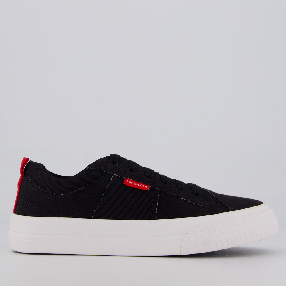 Tênis Coca Cola The Ruff One Feminino Preto e Branco