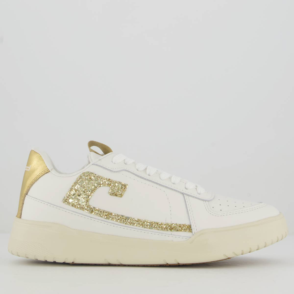 Tênis Colcci Cool Shine Feminino Branco e Dourado