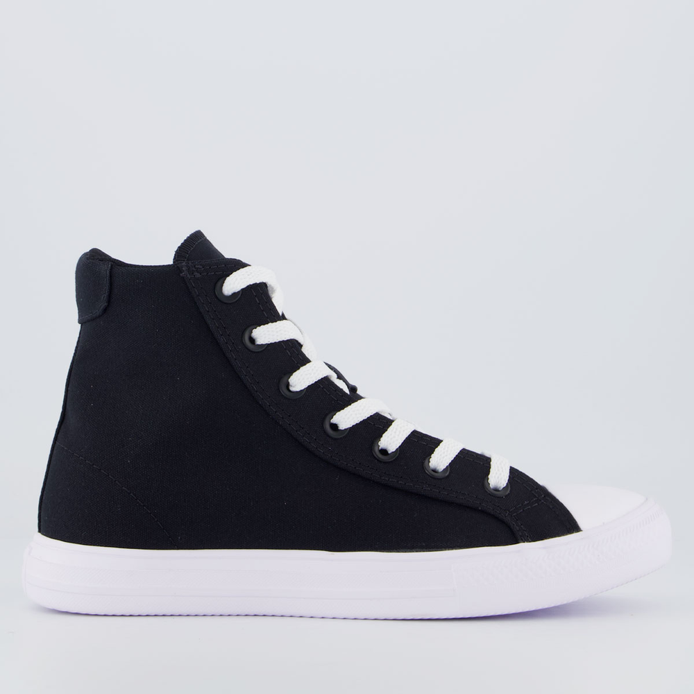 Tênis Converse Day One Original Cano Alto Feminino Preto e Branco