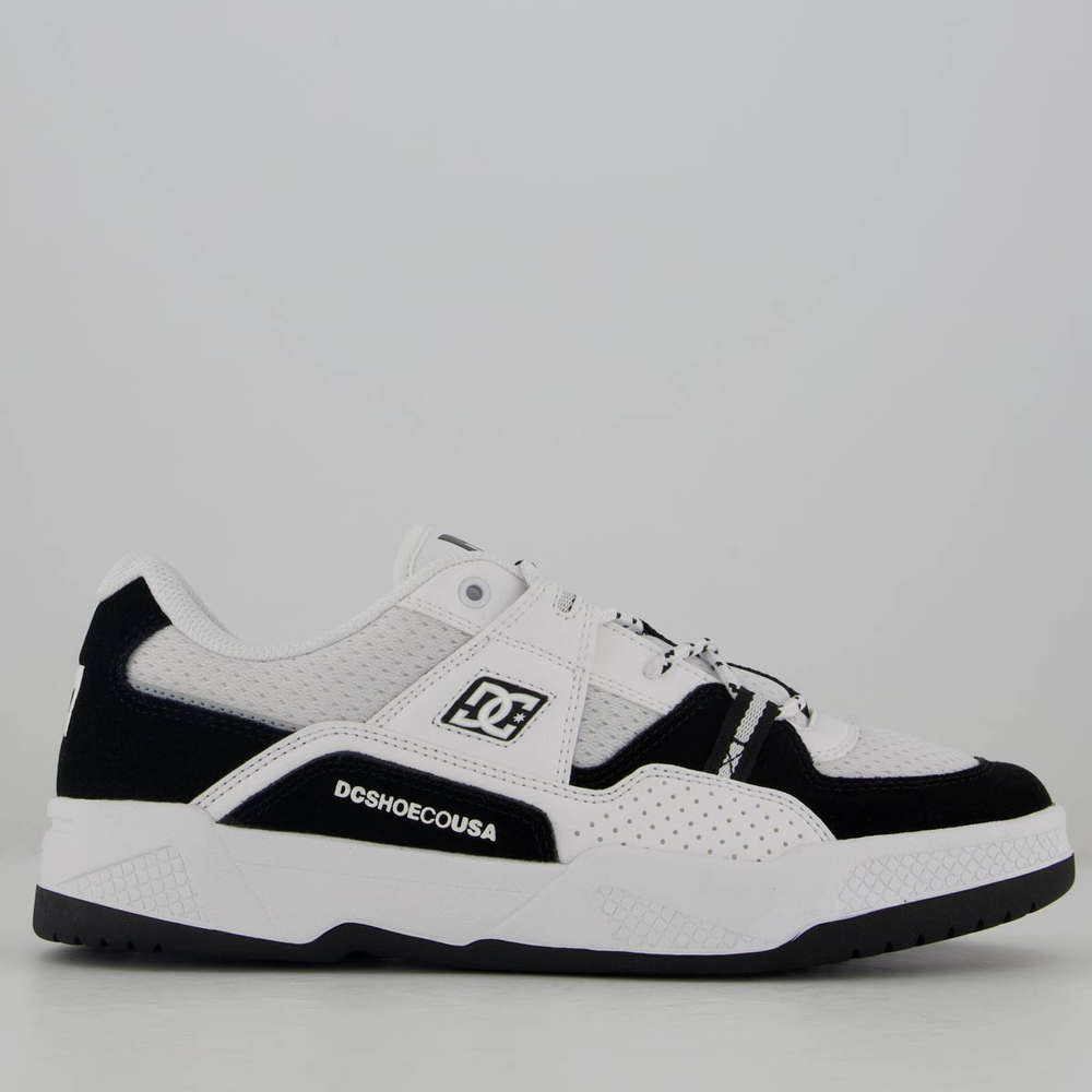 Tênis DC Construct Imp Branco e Preto Tênis DC Construct Imp Branco e Preto