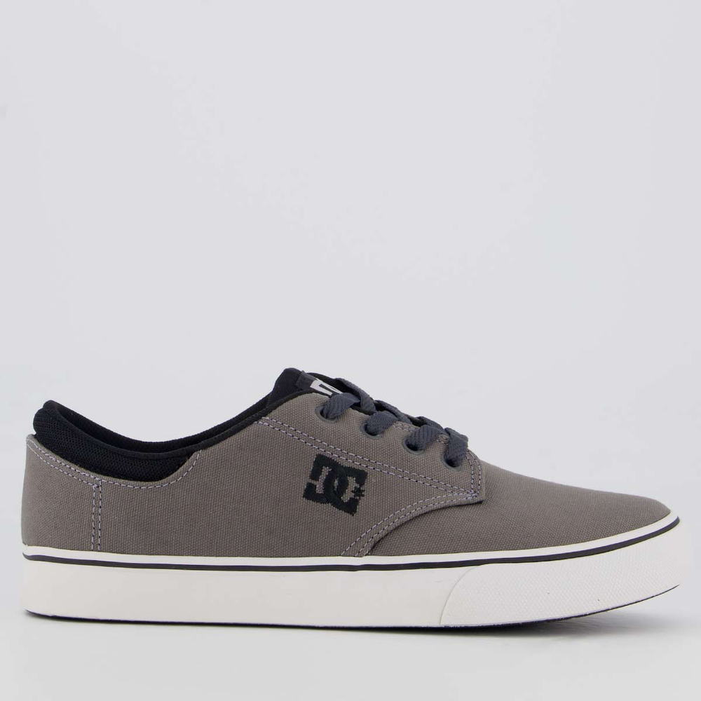 Tênis DC Plaza Lite Cinza Escuro Tênis DC Plaza Lite Cinza Escuro